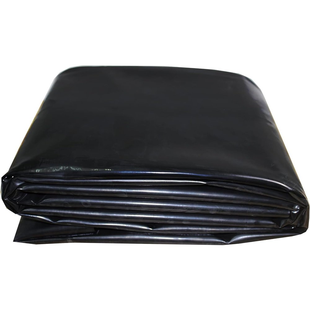 Black Waterproof Pond Liner, 4 x 6 m, 5 x 8 m, 7 x 10 m, 8 x 12 m, 10 x 15 m, Durable Impermeable Pond Sheet for Fish Ponds, Streams, Fountains, and Waterfalls (3 x 6
