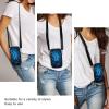 Anceky Small Crossbody Phone Bag with Butterfly Print, Blue view 2