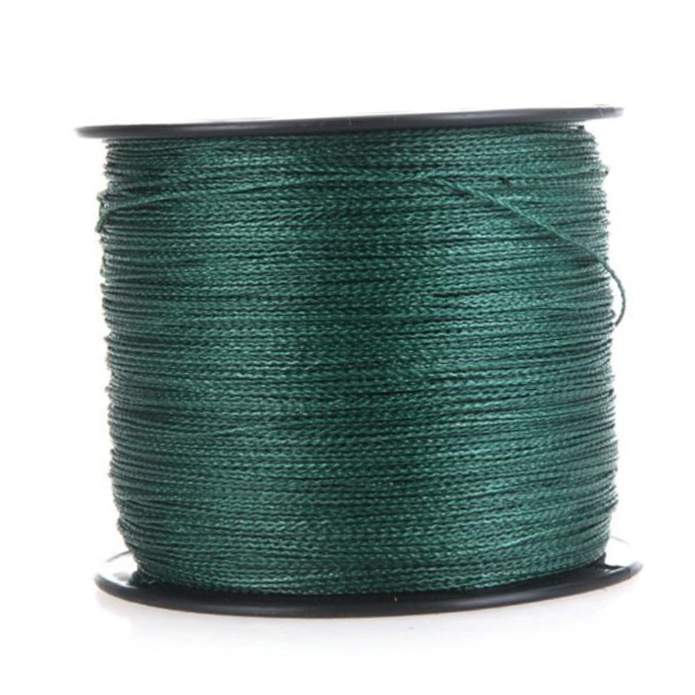 Hemobllo 500 m Braided Fishing Line, 200 lb, Polymer-Polyethylene Fiber, Dark Green