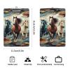 Horse Pattern Acrylic Clipboard with Metal Clip, A4/Letter Size view 2