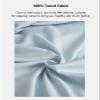 GBHMJU Tencel-Satin Fitted Sheet, 120 x 200 cm + 48 x 74 cm Pillowcase, Light Gray, 25 cm Deep Pocket view 4