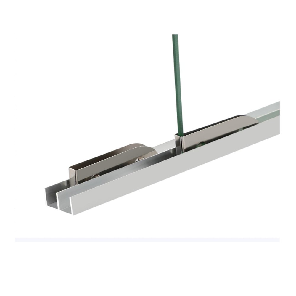 Glass Sliding Door Track and Roller Kit, 160 cm (63 in)