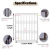 Retractable Window Security Grille, 50 x 150 cm view 4