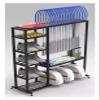Badminton Racket Storage Rack with Sturdy Steel Construction view 1