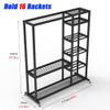 Badminton Racket Storage Rack with Sturdy Steel Construction view 2