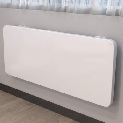 Wall-Mounted Folding Desk, White, 80 x 20 cm