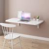 Wall-Mounted Folding Desk, White, 80 x 20 cm view 2