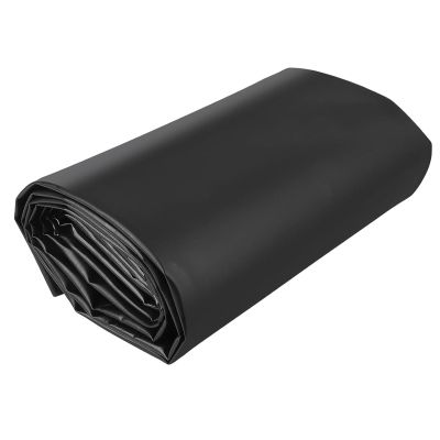 Durable Pond Liner for Gardens and Pools, Flexible, 3 x 3 m, 0.2 mm Thick Black Membrane, for Large Fish, Preformed Underlay (5 x 6 m)
