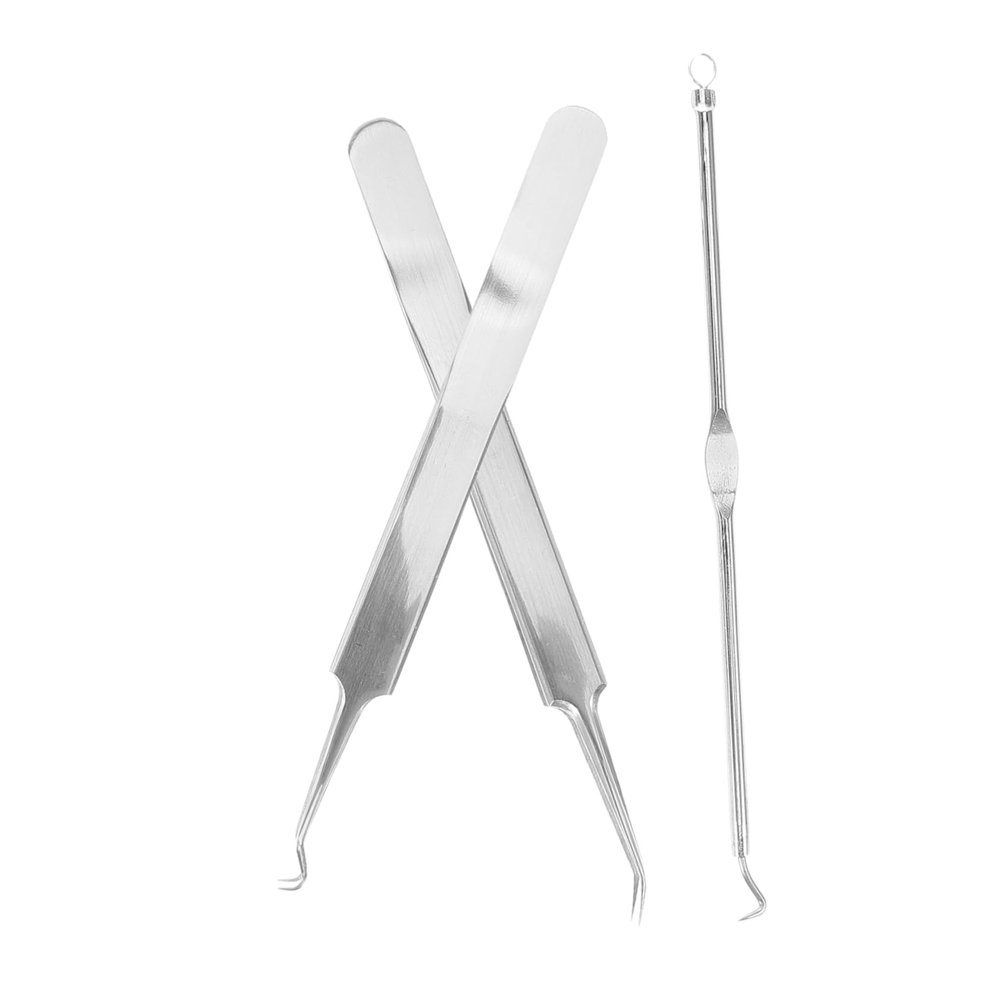 Vehicle Protection Film Tweezers, 1 Set, Stainless Steel with Fine Tips