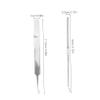 Vehicle Protection Film Tweezers, 1 Set, Stainless Steel with Fine Tips view 2