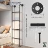 Wall-Mounted Metal Step Ladder for Attics and Bunk Beds, 100–300 cm, 150 kg Capacity, with Egress Kit view 2
