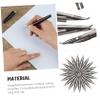 TEHAUX 5 Sets of Replacement Nibs for Fountain Pens, Calligraphy and Hand Lettering, Silver Metal, 20 Pieces × 5 view 2