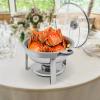 Round 5 L Chafing Dish with Lid and Fuel Holder view 2