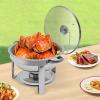Round 5 L Chafing Dish with Lid and Fuel Holder view 3