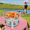 Round 5 L Chafing Dish with Lid and Fuel Holder view 4