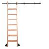 Heavy-Duty Rolling Ladder Hardware Kit with Sliding Rails (Ladder Not Included) view 2