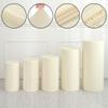 Premium Elastic Polyester Cylinder Stand Covers, Set of 5, for Various Celebrations (Beige) view 4