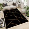 3D Printed Area Rug, Thick Flannel, Non-Slip, Abstract Geometric Textured Stripes, 140 x 200 cm view 2