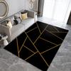 3D Printed Area Rug, Thick Flannel, Non-Slip, Abstract Geometric Textured Stripes, 140 x 200 cm view 3