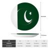 Pakistan Flag Decorative Bone China Plate with Stand and Hook view 4