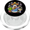 Funny Mexican Fiesta Sombrero with Mayonnaise PopSockets PopGrip for MagSafe view 1