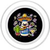Funny Mexican Fiesta Sombrero with Mayonnaise PopSockets PopGrip for MagSafe view 2