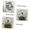 HEMOTON 2-Piece Black Iron Trellis for Garden and Potted Plants view 4