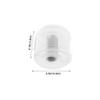 Plastic Tape Dispenser Boxes, 4-Piece Set with Lids and Cutters view 2