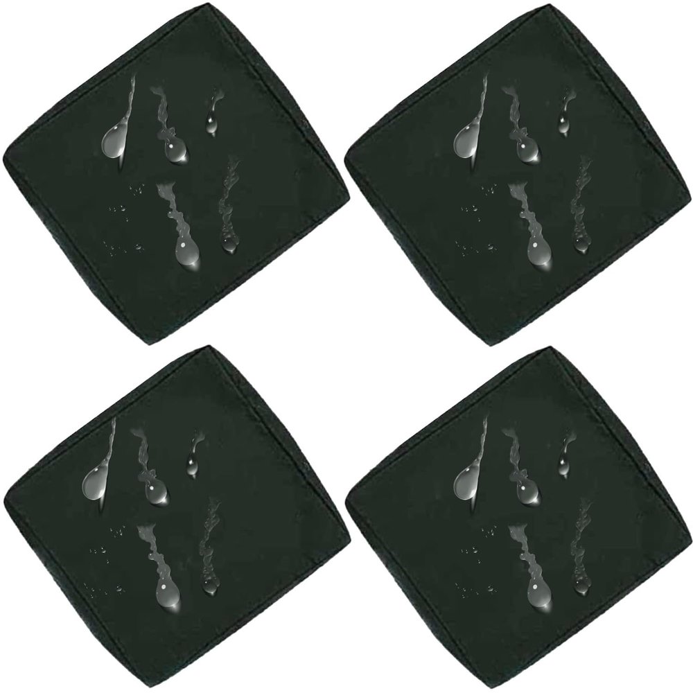 Outdoor Sofa Cushion Covers, 4-Piece Set, 33 x 65 x 10 cm, Waterproof with Zipper