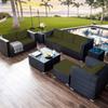 seokor Outdoor Sofa Cushion Covers, 1/2/4/6-Piece Set, 33 x 65 x 10 cm, Waterproof Covers with Zipper, Removable Garden Cushion Covers (B22, 1 pc) view 2