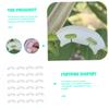 KONTONTY Plant Support Clips, 100-Pack, Reusable Plastic Clips for Tomatoes, Stems and Seedlings view 2
