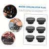 G1/4 Brass Water-Cooling Stop Plugs, Hand-Tightening, 6-Pack, Black view 2