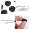 G1/4 Brass Water-Cooling Stop Plugs, Hand-Tightening, 6-Pack, Black view 3