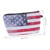 HOMSFOU American Flag Pattern Pencil Case and Cosmetic Bag view 4