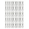 Mtucegi Fishing Line Hook Connectors, Ball-Bearing Locking Swivels, 50 Count view 1
