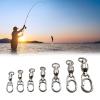 Mtucegi Fishing Line Hook Connectors, Ball-Bearing Locking Swivels, 50 Count view 2