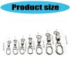 Mtucegi Fishing Line Hook Connectors, Ball-Bearing Locking Swivels, 50 Count view 4