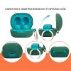 GIOPUEY Silicone Case Compatible with JLab JBuds Mini, Dark Blue view 2