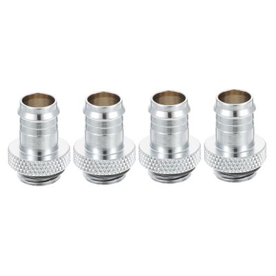 DOITOOL Copper Water Cooling Adapter, G1/4 to 3/8 in, Silver, 4-Pack