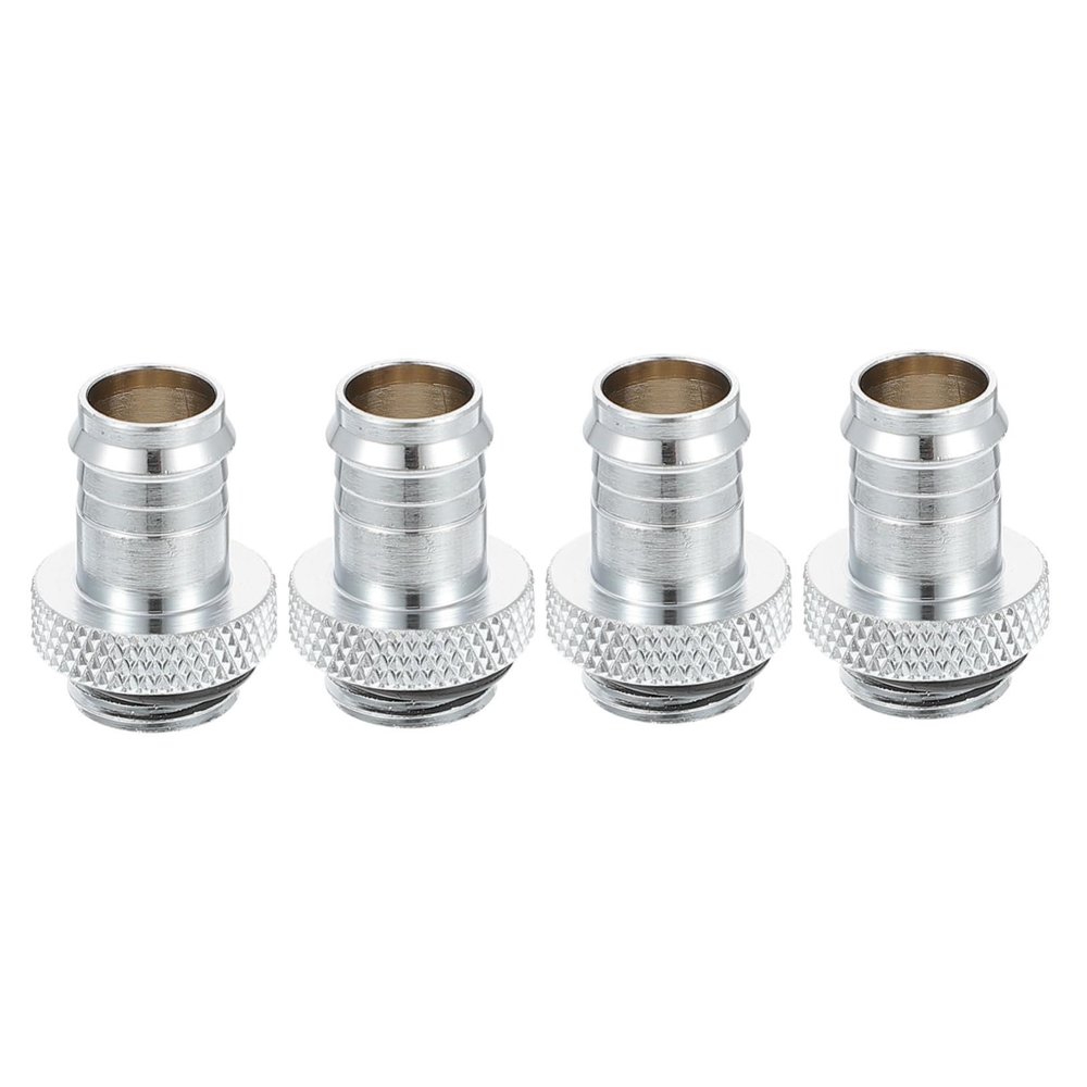 DOITOOL Copper Water Cooling Adapter, G1/4 to 3/8 in, Silver, 4-Pack