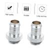 DOITOOL Copper Water Cooling Adapter, G1/4 to 3/8 in, Silver, 4-Pack view 3