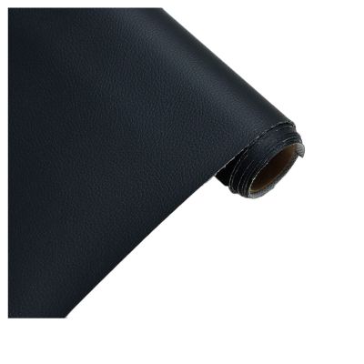 100 x 160 cm Faux Leather Fabric by the Yard, Light Gray, Pebbled Waterproof Upholstery Leather