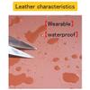 100 x 160 cm Faux Leather Fabric by the Yard, Light Gray, Pebbled Waterproof Upholstery Leather view 3