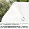 Rectangular Shade Sail 320 x 440 cm, 95% UV Protection, HDPE, White view 2