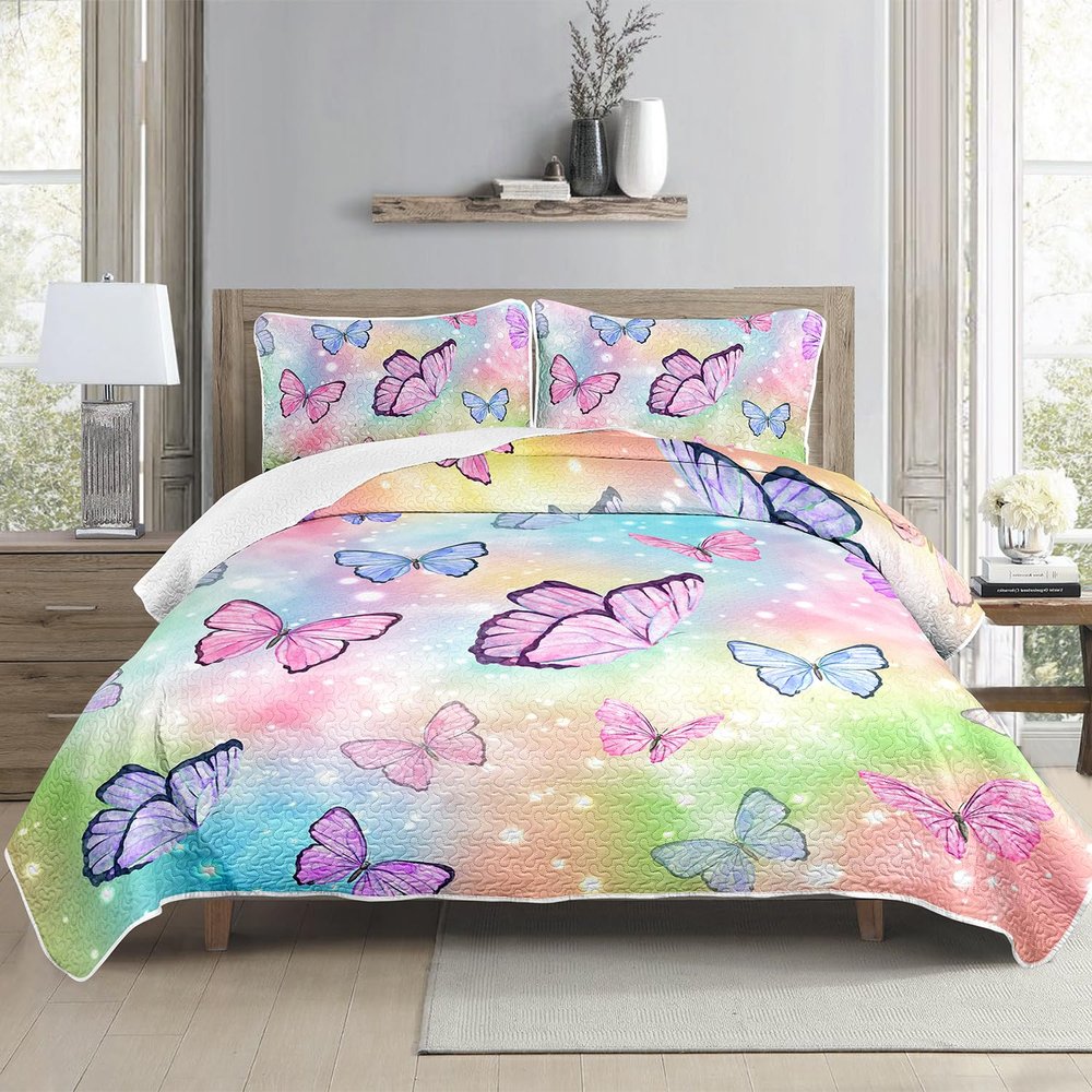 HOSIMA Butterfly-Style Bedspread Set, XL