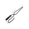Outdoor Fire Tongs, Duckbill, Carbon Steel and Wood view 2