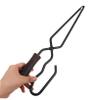 Outdoor Fire Tongs, Duckbill, Carbon Steel and Wood view 4