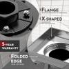 WEBANG 6 in. Square Shower Drain with Flange, Reversible 2-in-1 Cover, SUS304 Stainless Steel view 3