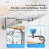 Foldable Stainless Steel Cabinet Door Organizer, Adjustable Rack, 11.81 x 11.02 x 1.97 in view 3