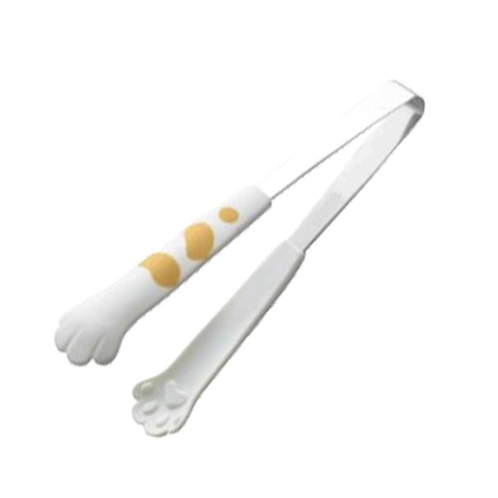 Cat Paw Tongs with Silicone Tips, Stainless Steel